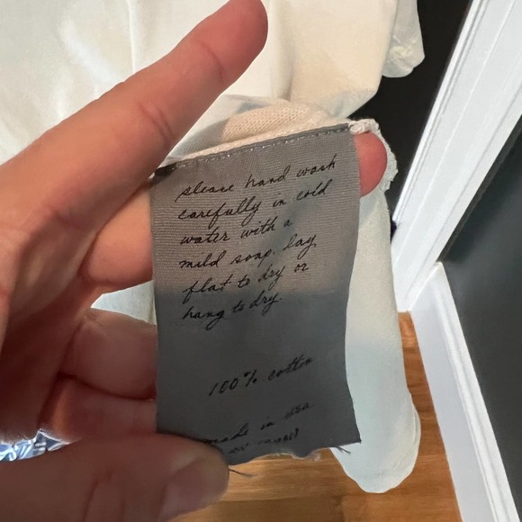 Raquel Allegra Splatter Tee Size 0 Medium - Picture 7 of 10